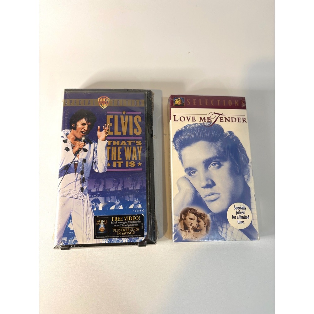 Elvis Presley VHS Lot Thats The Way It Is Special Edition Love Me Tender Sealed